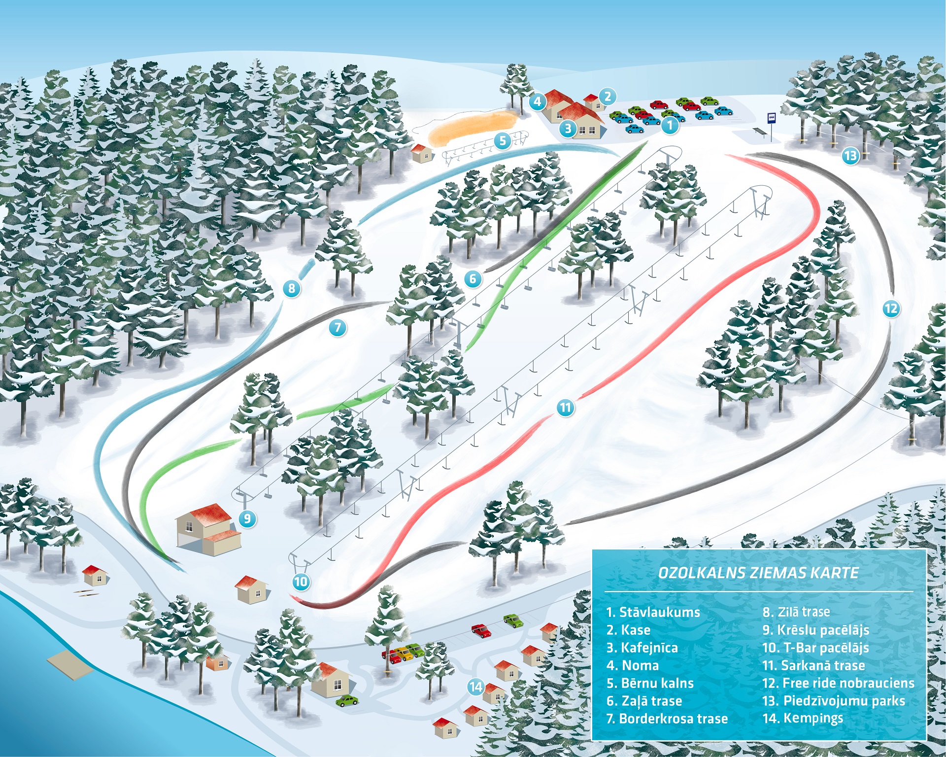 Milzkalns skiing resort plan