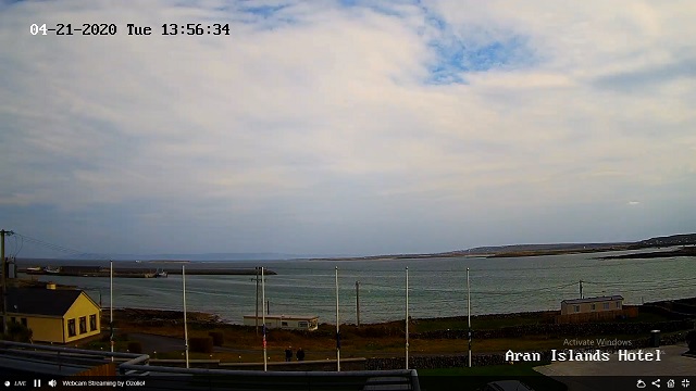recuerda No haga Árbol genealógico Webcam Vista de la bahía de Galway , Islas Aran - línea vivo cam